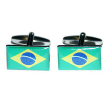 Manchetknopen Braziliaanse Vlag Land