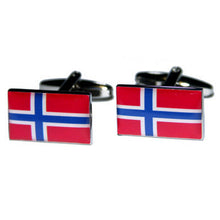 Manchetknopen Noorse Vlag Land