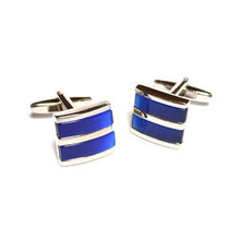 manchetknopen Modern Chrome Blauw