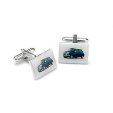 Manchetknopen Blauwe Mini Cooper Design