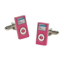 roze ipod manchetknopen muziek apple