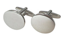 Gegraveerde Ovale Manchetknopen 100% Zilver
